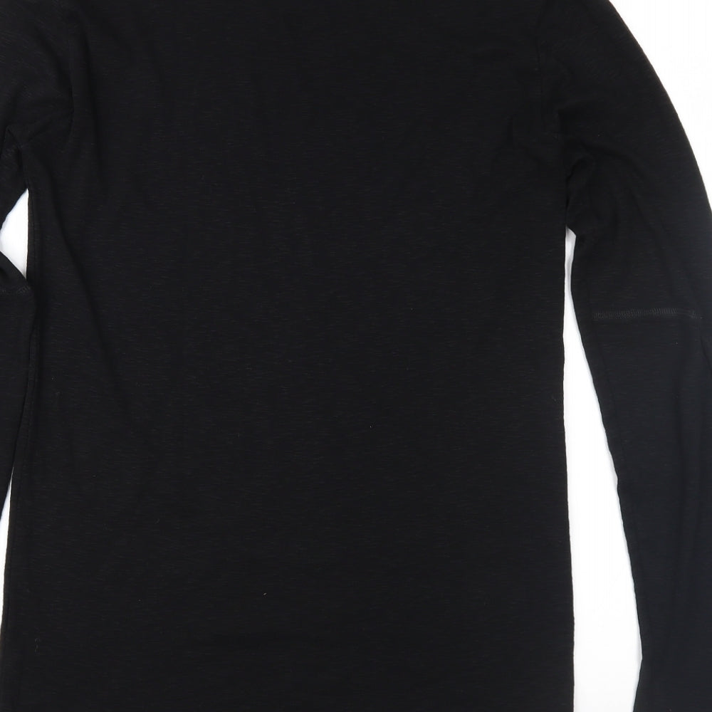 AllSaints Mens Black  Jersey  T-Shirt Size XS