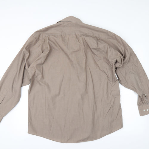 Taylor & Wright Mens Beige    Button-Up Size 16