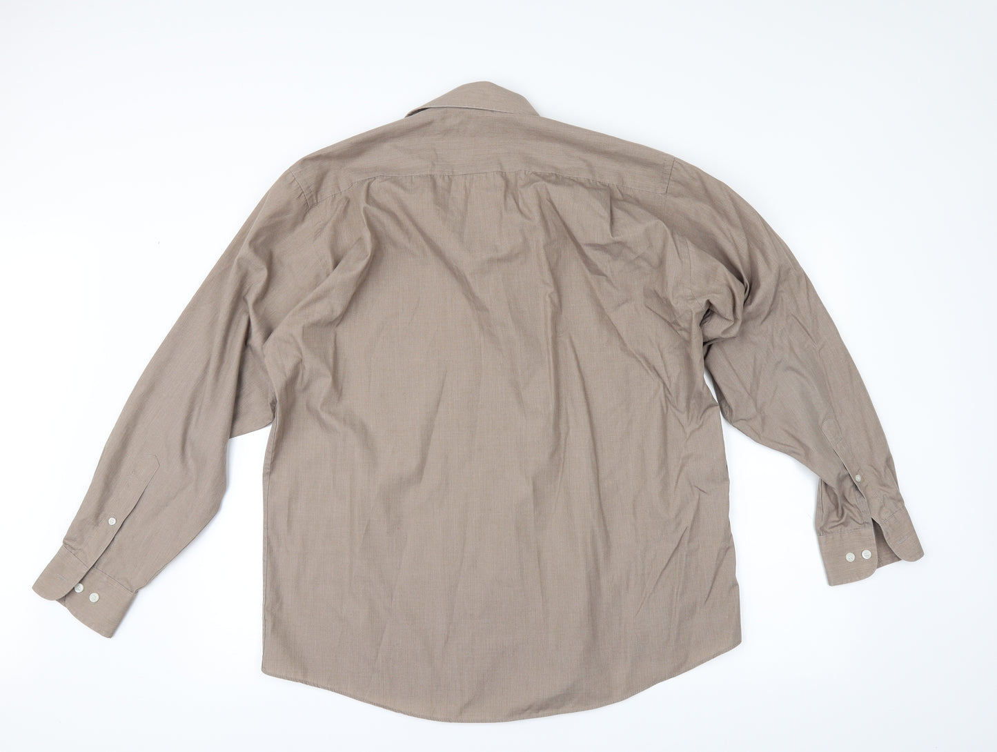 Taylor & Wright Mens Beige    Button-Up Size 16