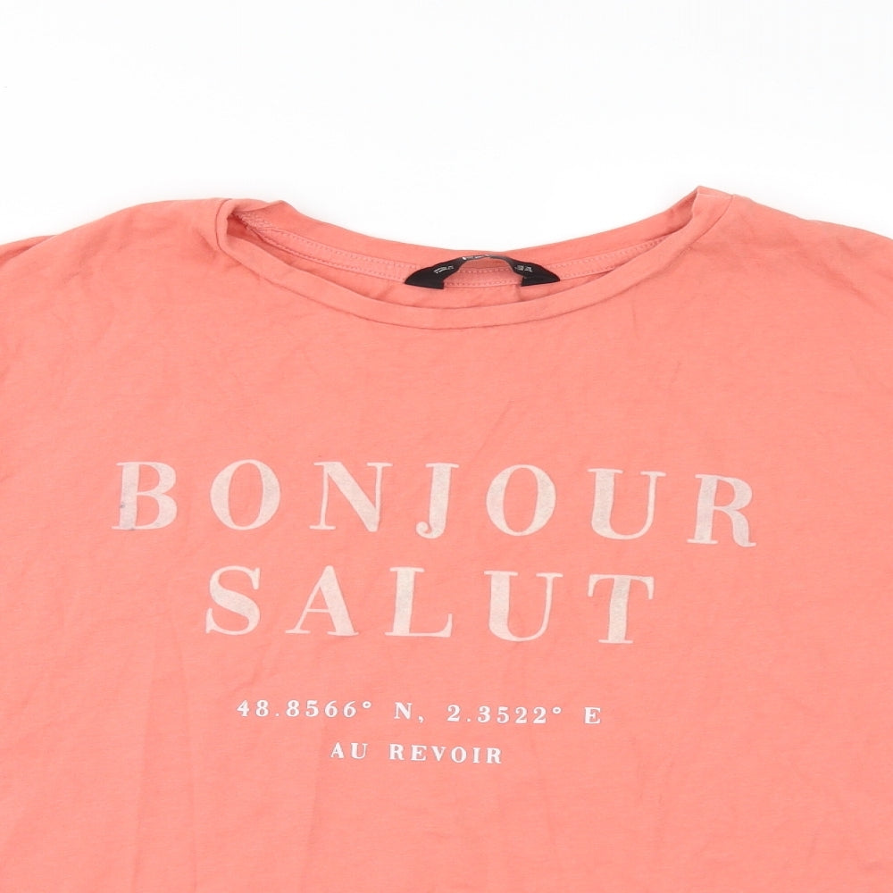 F&F Womens Orange   Basic T-Shirt Size 16