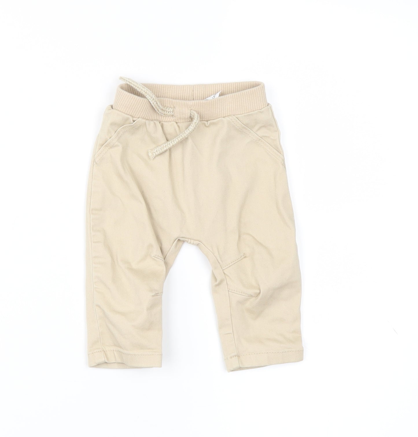 George Boys Beige   Jogger Trousers Size 0-3 Months