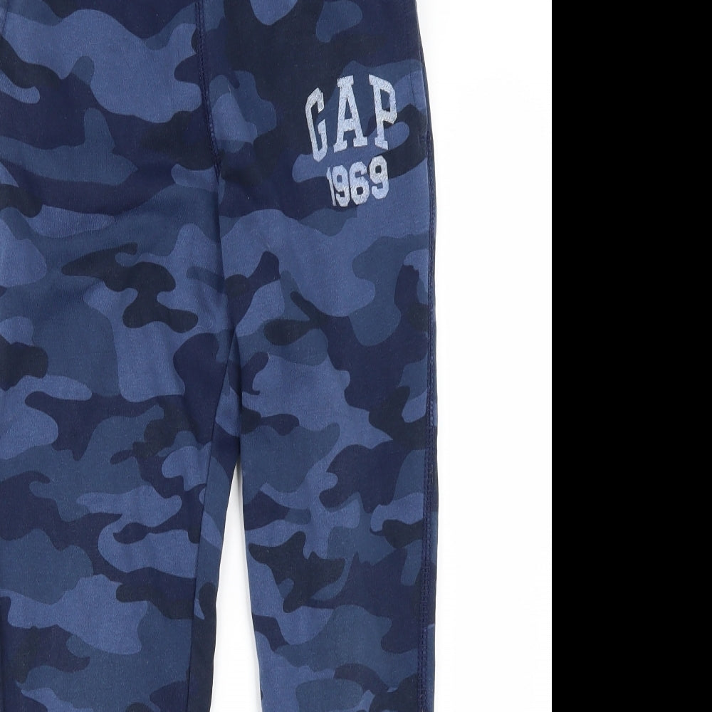 Gap Boys Blue Camouflage  Jogger Trousers Size 8 Years