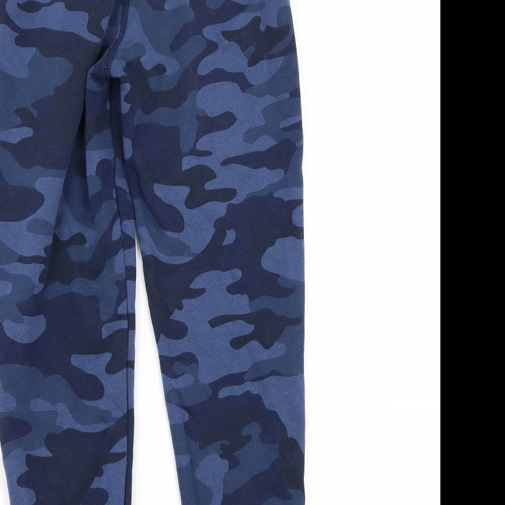 Gap Boys Blue Camouflage  Jogger Trousers Size 8 Years
