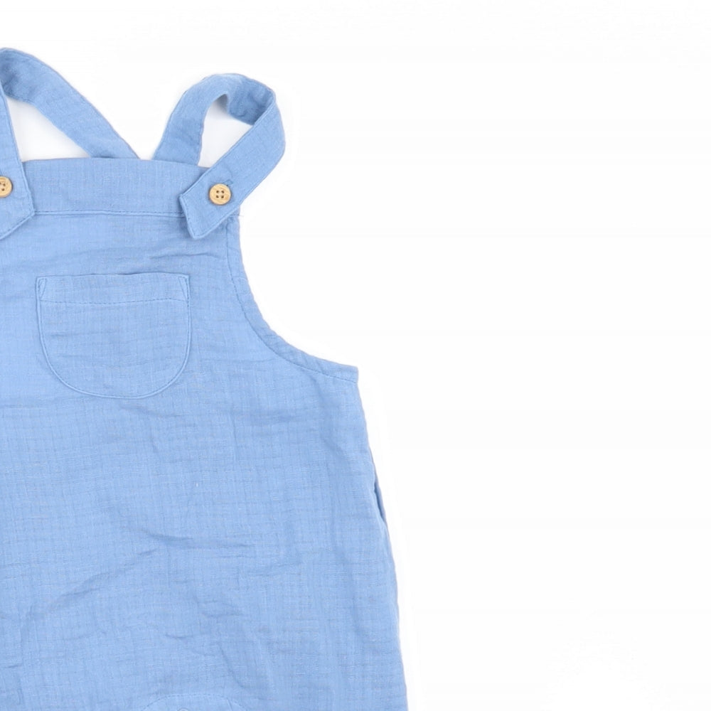 Matalan Boys Blue   Dungaree One-Piece Size 6-9 Months