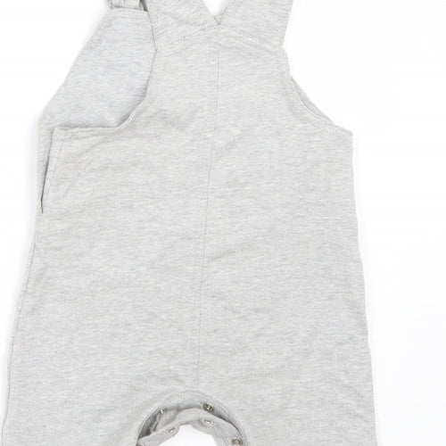 George Boys Grey   Dungaree One-Piece Size 6-9 Months