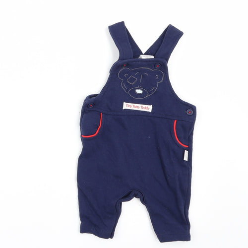 F&F Boys Blue   Dungaree One-Piece Size 0-3 Months