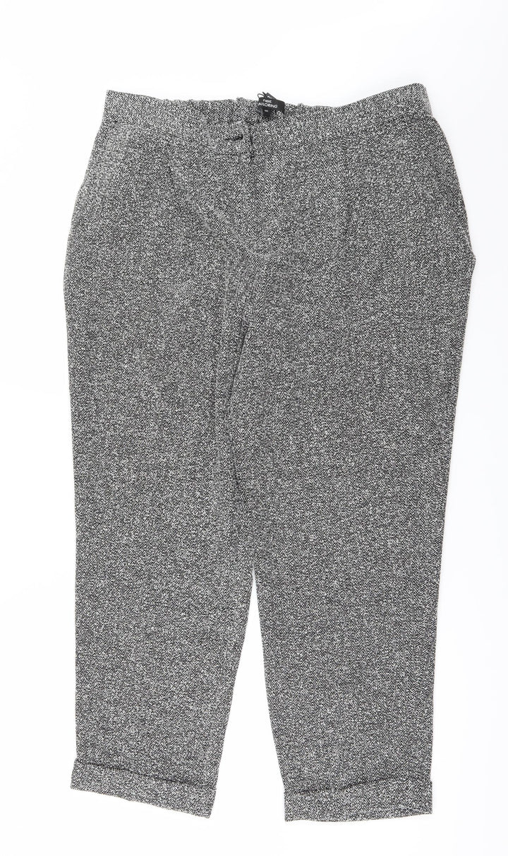 NEXT Womens Grey   Trousers  Size 16 L25 in