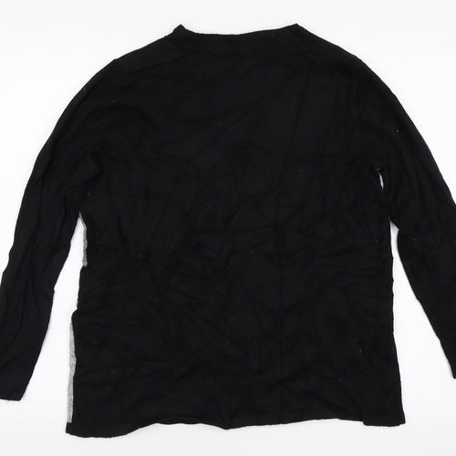 Viz-A-Viz Womens Black   Pullover Jumper Size M