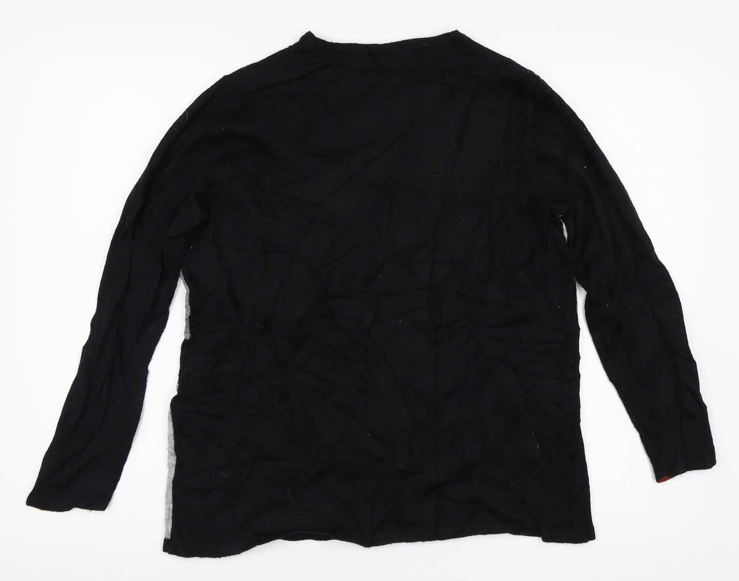 Viz-A-Viz Womens Black   Pullover Jumper Size M