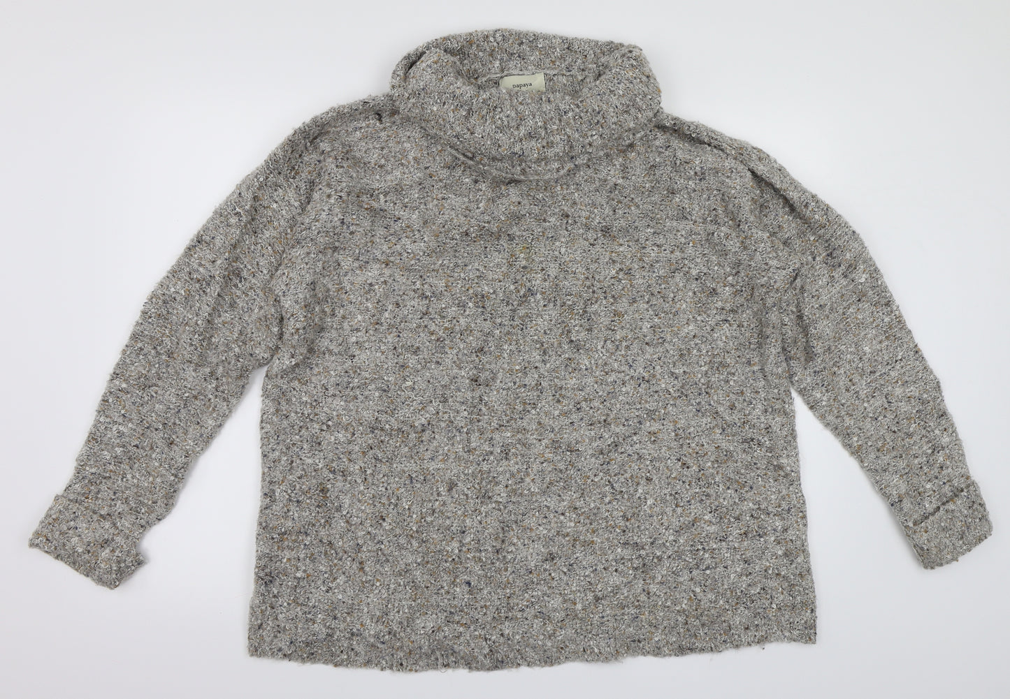 Papaya Womens Grey   Pullover Jumper Size L