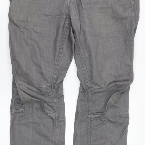 JACK & JONES Mens Grey   Straight Jeans Size 32 L30 in