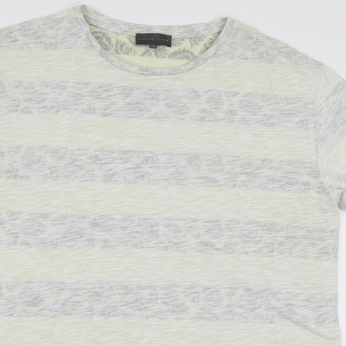 Carter & Rise Mens Beige Floral   T-Shirt Size XL