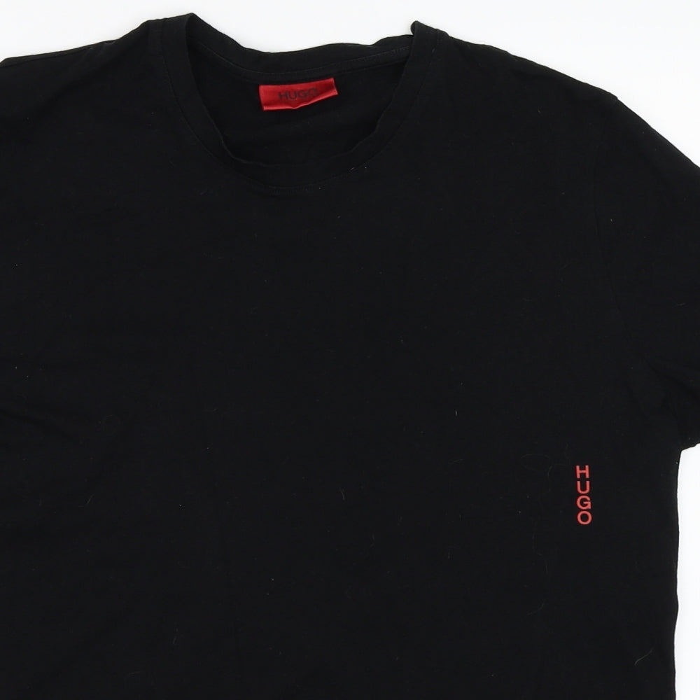 HUGO BOSS Mens Black    T-Shirt Size M