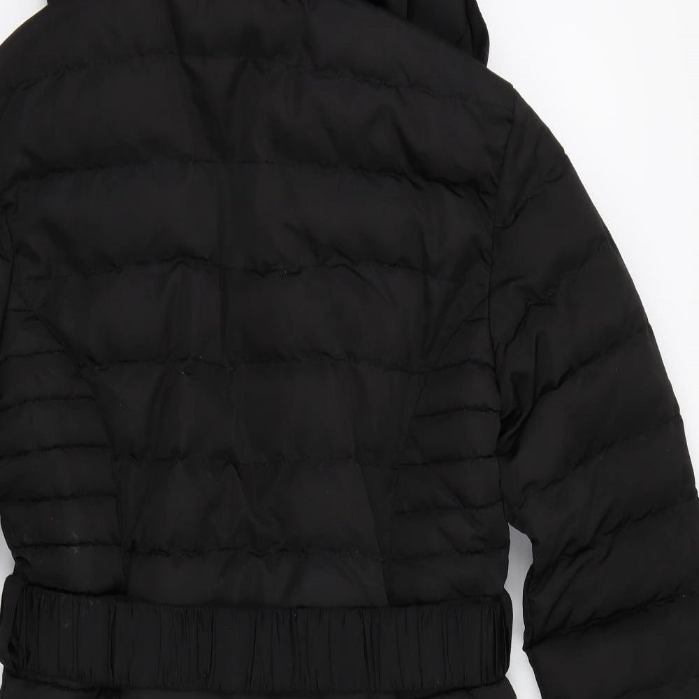 Golddigga Womens Black   Parka Coat Size 8