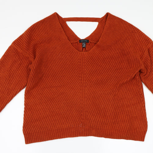 NEWLOOK Womens Orange   Pullover Jumper Size M
