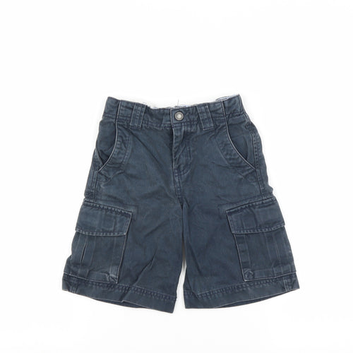 Lands End Boys Blue   Cargo Shorts Size 4 Years