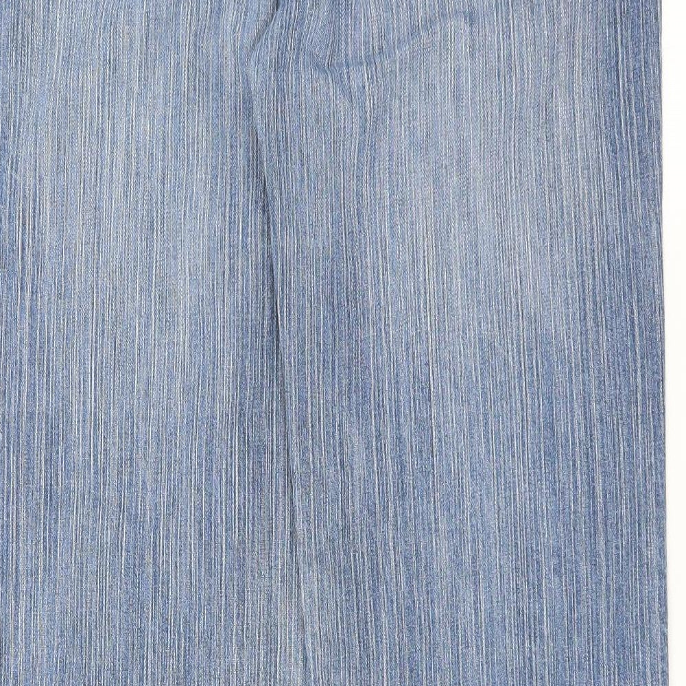 NEXT Womens Blue  Denim Straight Jeans Size 14 L31 in - slouch fit
