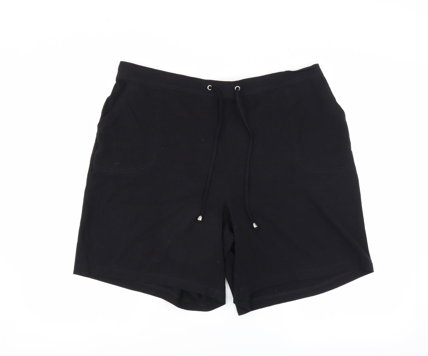 Papaya Womens Black   Bermuda Shorts Size 20