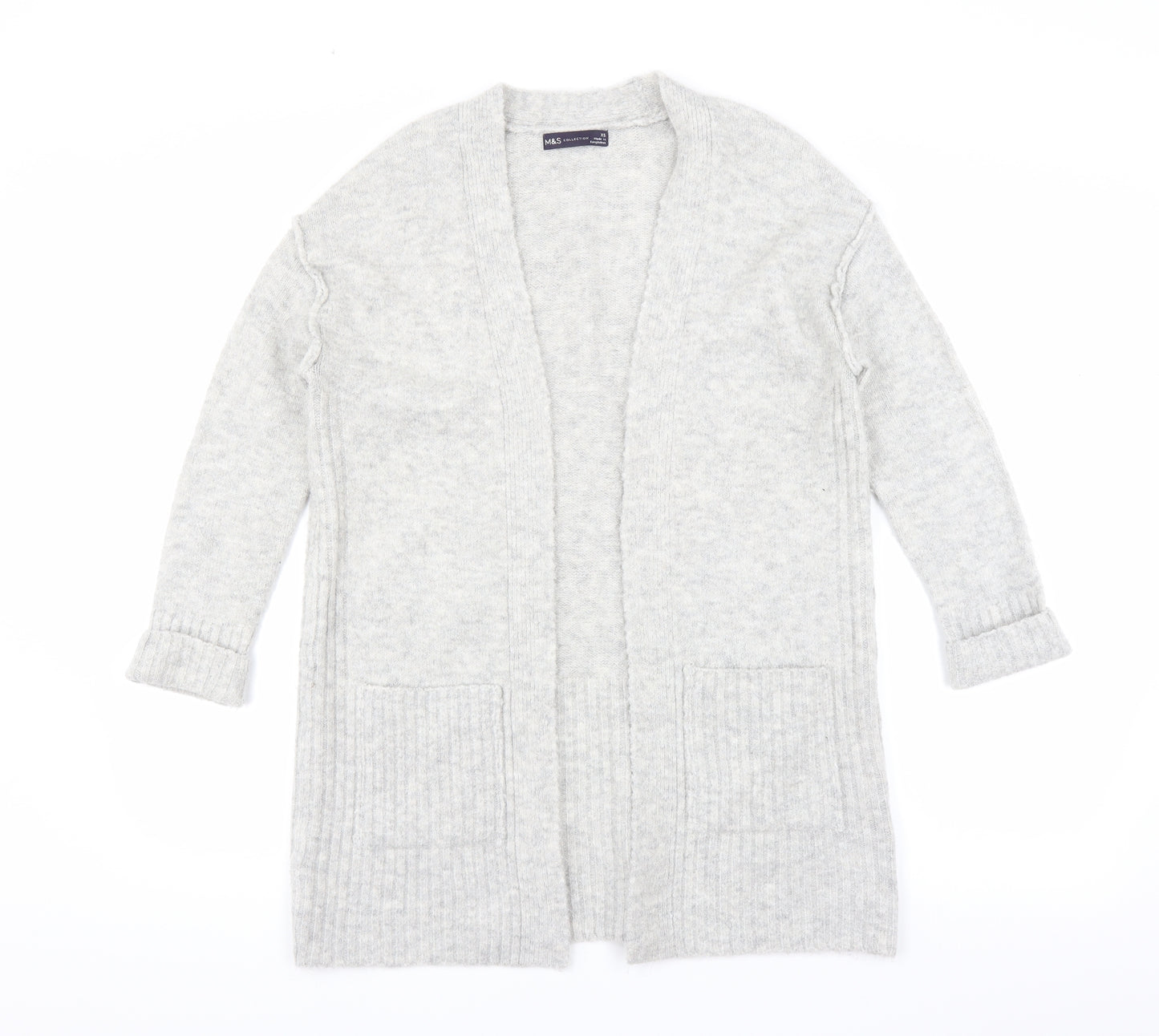 Marks and Spencer Womens Grey   Cardigan Jumper Size XS