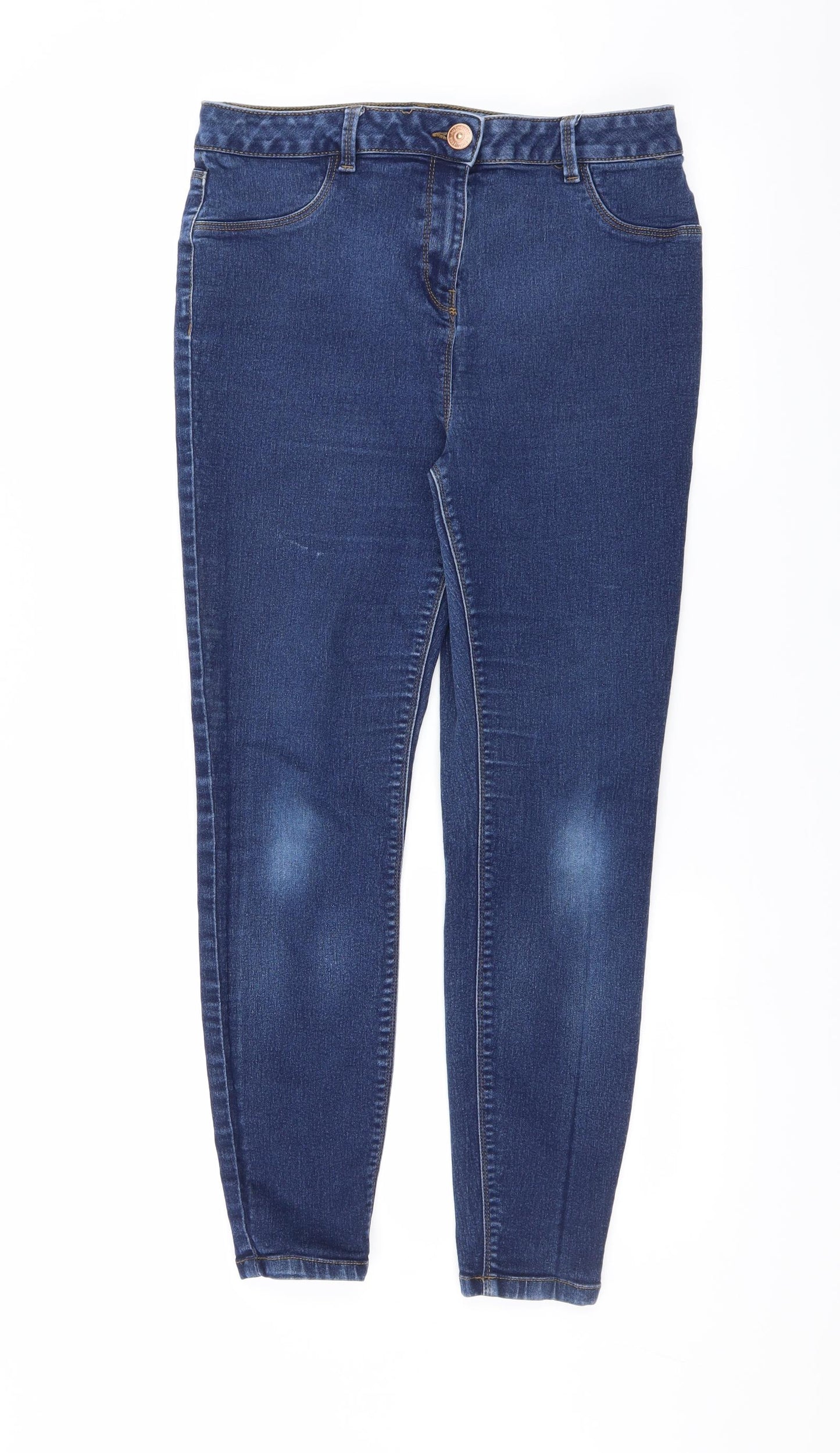 Matalan Womens Blue  Denim Skinny Jeans Size 14 L26 in