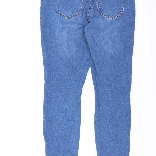 Payaya Womens Blue  Denim Skinny Jeans Size 14 L28 in - distressed