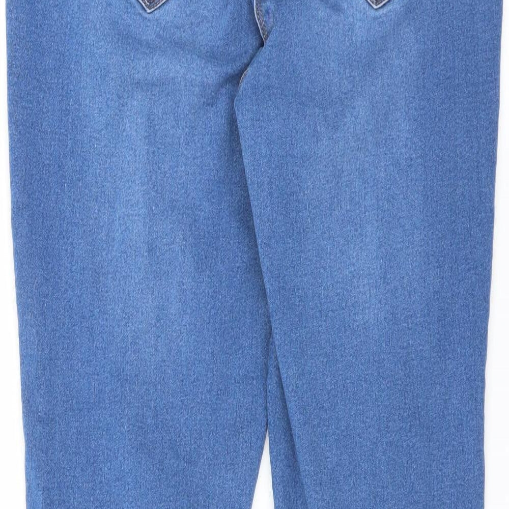 Payaya Womens Blue  Denim Skinny Jeans Size 14 L28 in - distressed