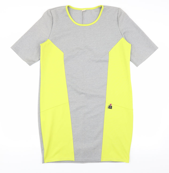aadel Womens Grey   T-Shirt Dress  Size L