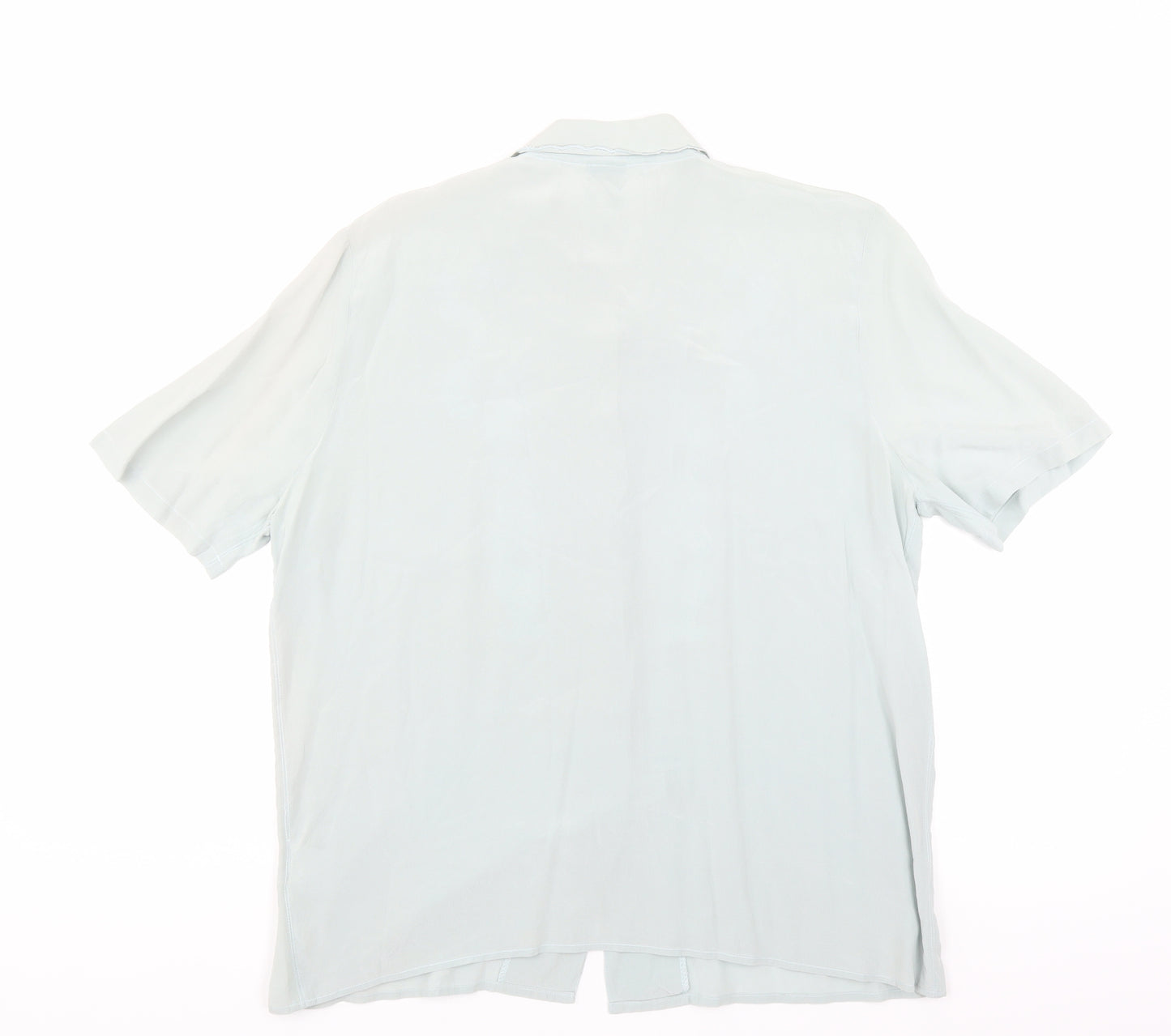 CANDA Womens Green   Basic Blouse Size 14  - embroidery detail