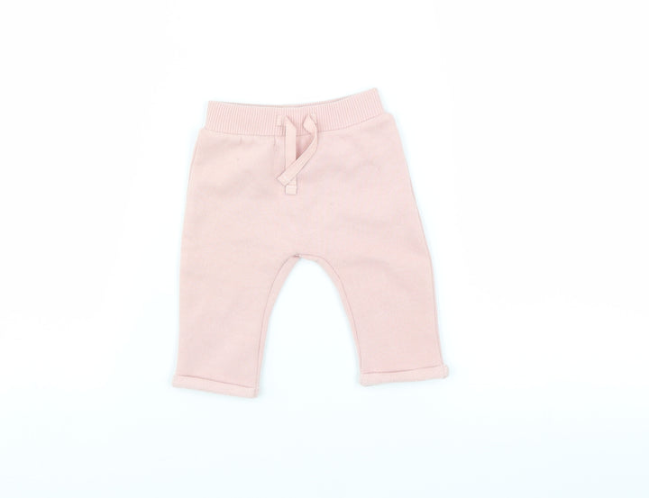 George Girls Pink Jogger Trousers Size 0-3 Months