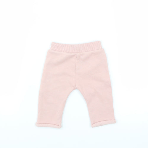 George Girls Pink   Jogger Trousers Size 0-3 Months