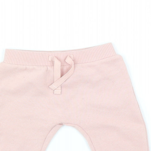 George Girls Pink   Jogger Trousers Size 0-3 Months