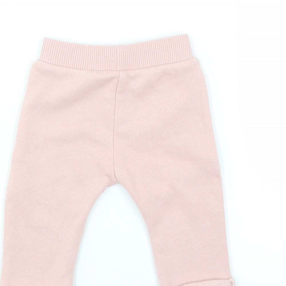 George Girls Pink   Jogger Trousers Size 0-3 Months
