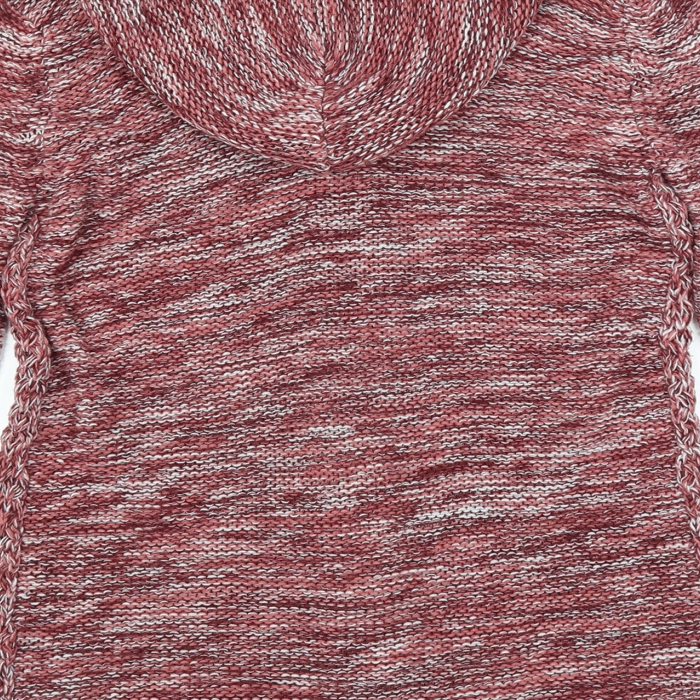 B You Womens Red   Cardigan Jumper Size 12  - hooded