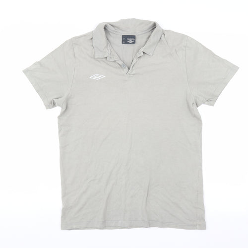 Umbro Mens Green    Polo Size M