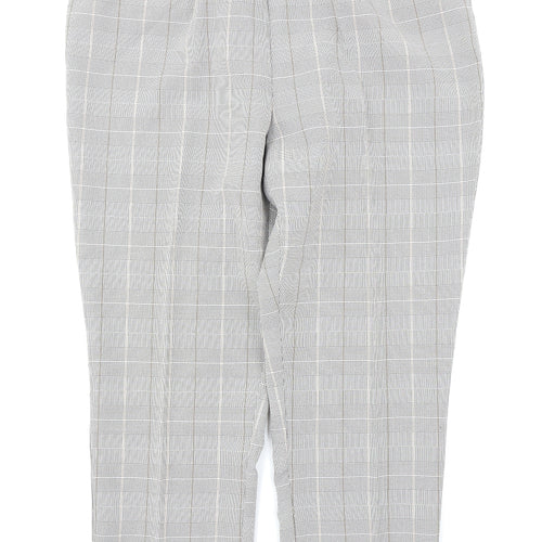 Damart Womens Grey Plaid  Trousers  Size 20 L26 in