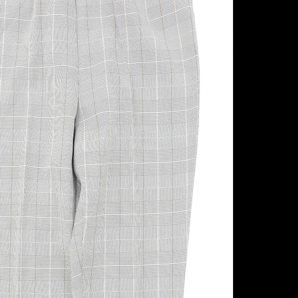 Damart Womens Grey Plaid  Trousers  Size 20 L26 in
