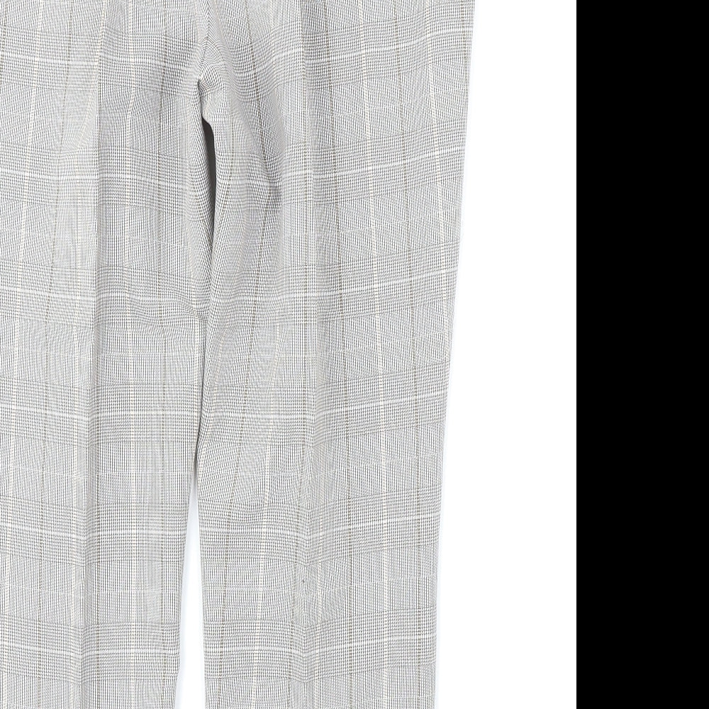 Damart Womens Grey Plaid  Trousers  Size 20 L26 in
