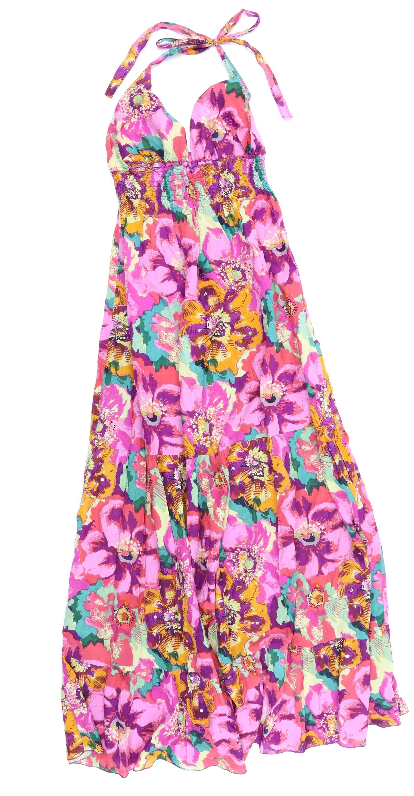 Evie Womens Purple Tie Dye  Trapeze & Swing  Size 12