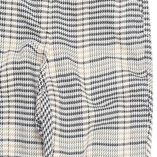 H&M Womens Brown Houndstooth  Trousers  Size 10 L26 in