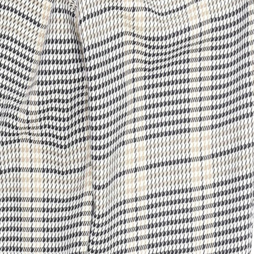 H&M Womens Brown Houndstooth  Trousers  Size 10 L26 in
