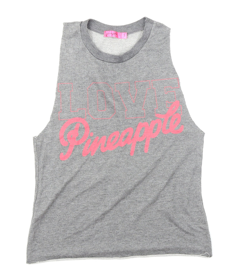 Pineapple Womens Grey Basic Tank Size S