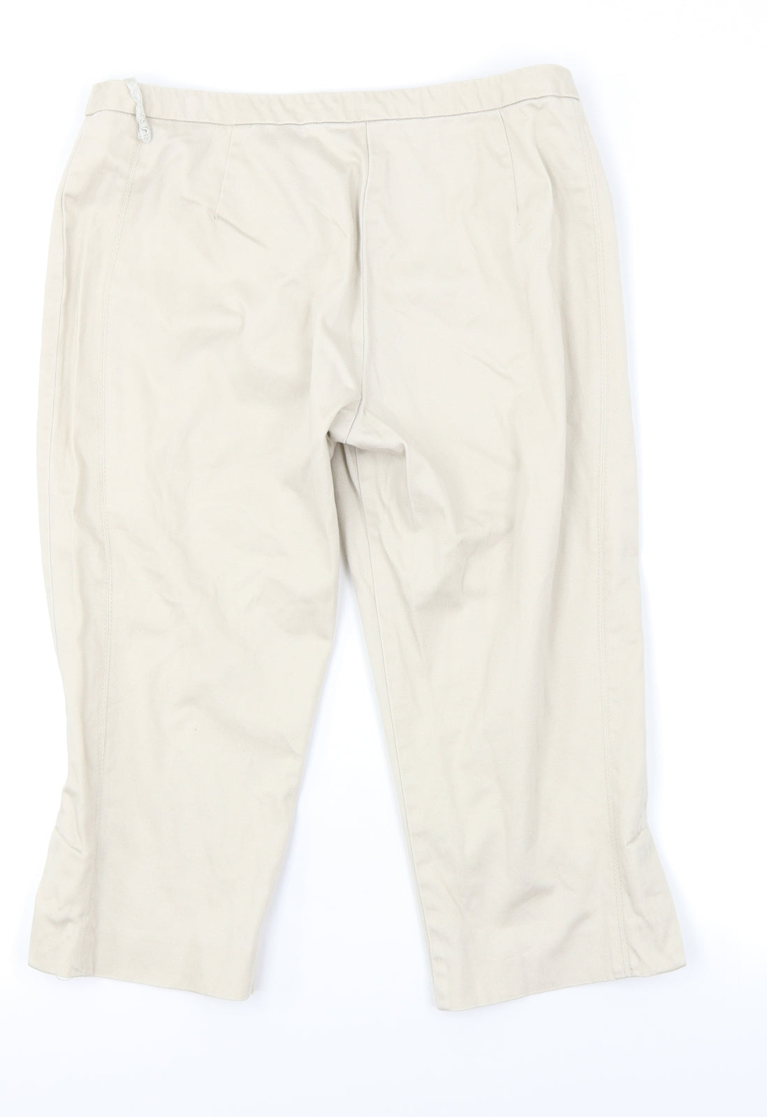 Miss Selfridge Womens Beige   Capri Trousers Size 10 L20 in