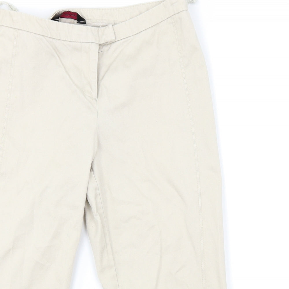 Miss Selfridge Womens Beige   Capri Trousers Size 10 L20 in
