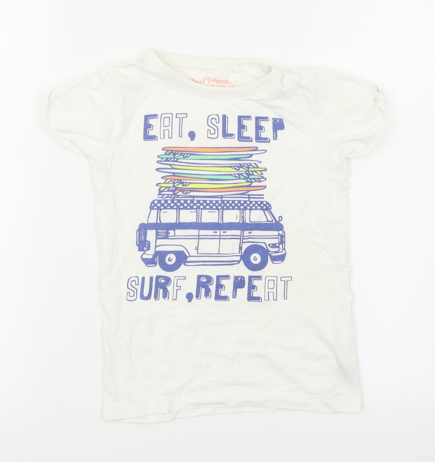 NEXT Boys White   Basic T-Shirt Size 5 Years
