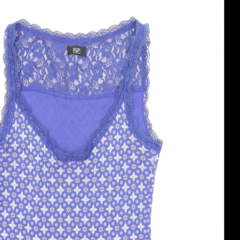 F&F Womens Blue   Basic Tank Size 12