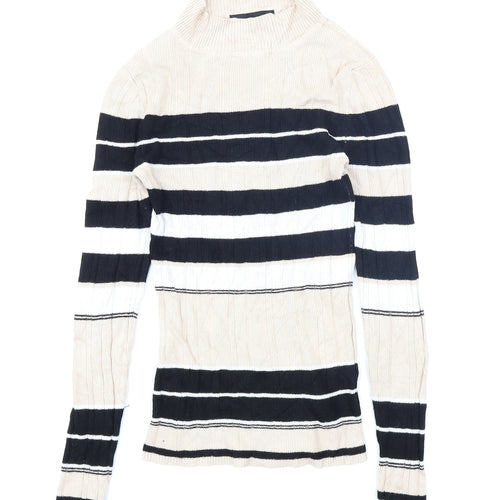 Atmosphere Womens Brown Striped  Pullover Jumper Size 12