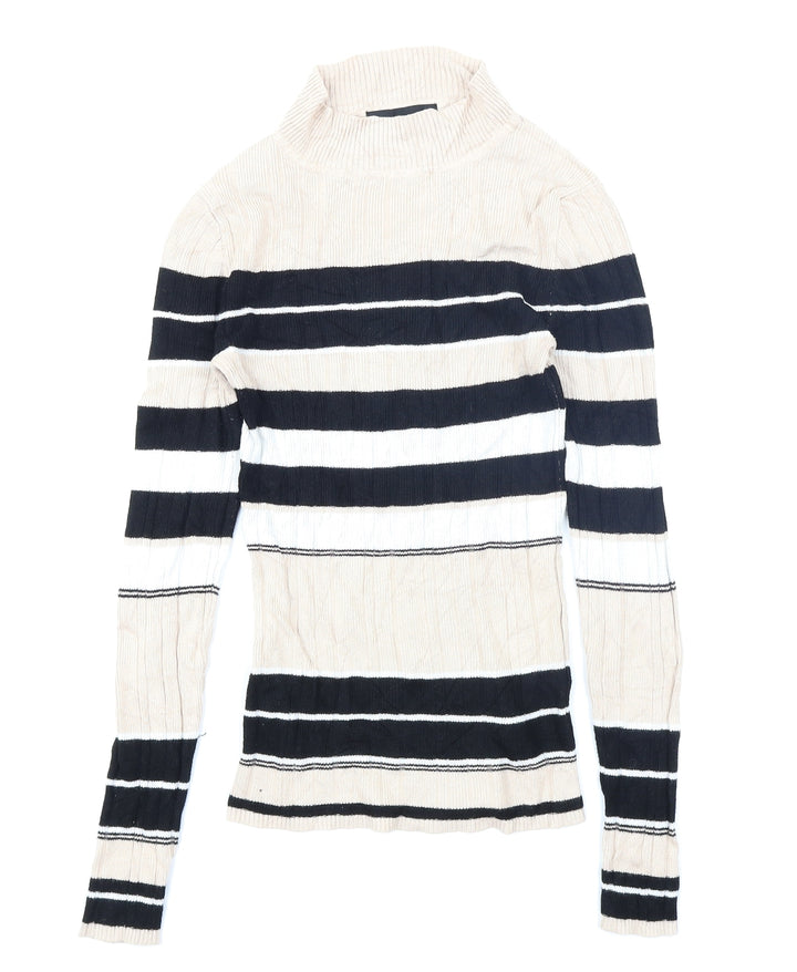 Atmosphere Womens Brown Striped  Pullover Jumper Size 12