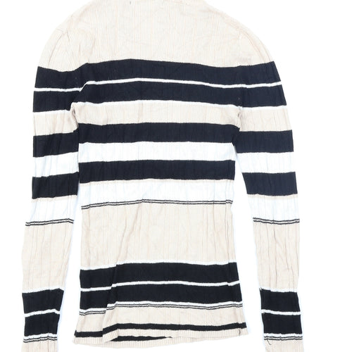 Atmosphere Womens Brown Striped  Pullover Jumper Size 12