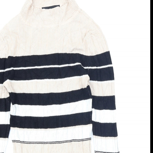 Atmosphere Womens Brown Striped  Pullover Jumper Size 12