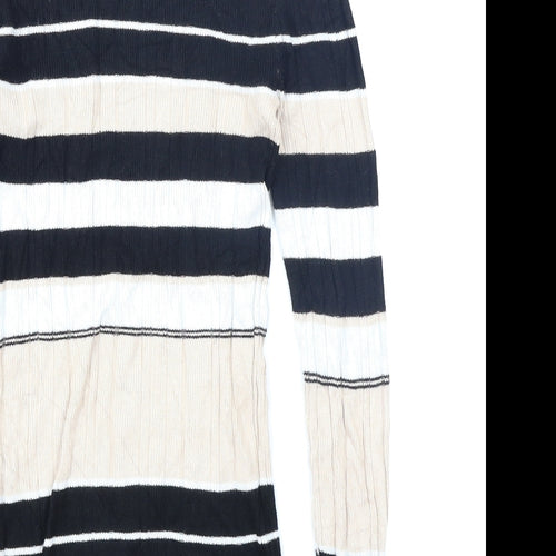 Atmosphere Womens Brown Striped  Pullover Jumper Size 12